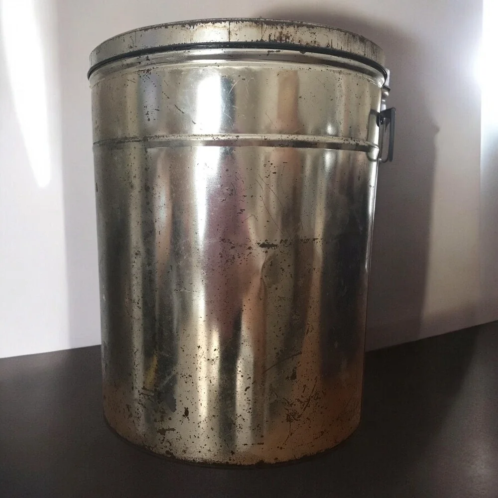 Vintage Gibbles  POTATO CHIPS LARGE‎ 56 Oz Potato Chip Tin Can Rare